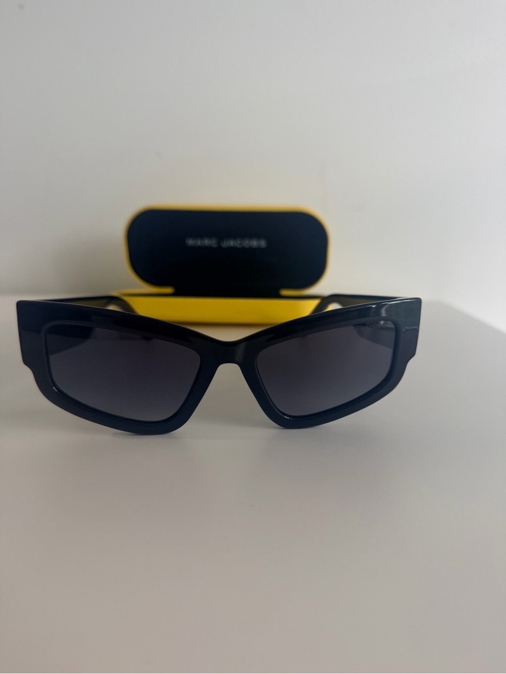 Marc Jacobs Black Angular Sunglasses
